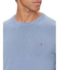 TOMMY HILFIGER TH Maglione a girocollo micro logo vessel blue heather - Maglie Uomo - 3