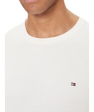 TOMMY HILFIGER TH Maglione girocollo a nido d'ape ivory petal - Maglie Uomo - 3