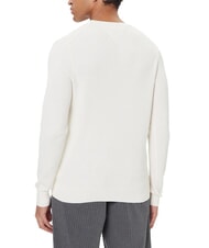 TOMMY HILFIGER TH Maglione girocollo a nido d'ape ivory petal - Maglie Uomo - 2