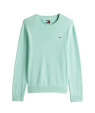 TOMMY HILFIGER TH JEANS Maglione a girocollo in cotone spring mint - Maglie Uomo - 4