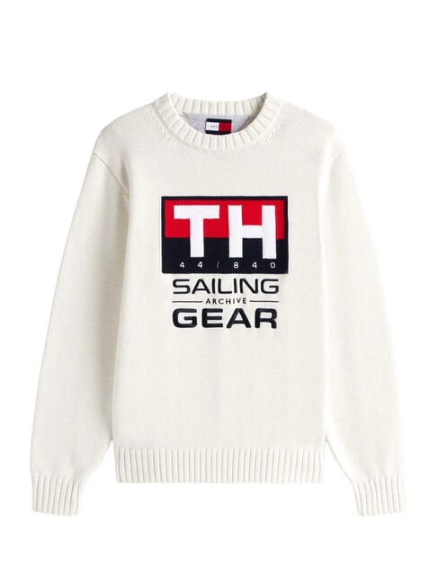 TH SAILING Maglione a girocollo ivory - Maglie Uomo