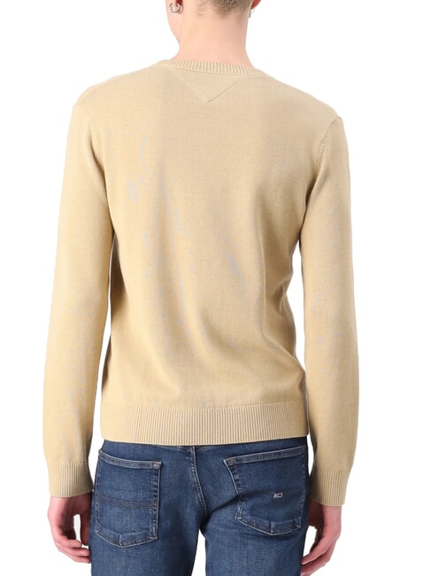 TH JEANS Maglione a girocollo in cotone relic tan - Maglie Uomo