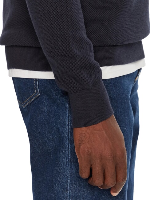 TH Maglione girocollo a nido d'ape desert sky - Maglie Uomo