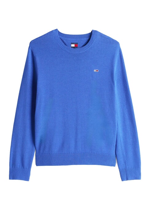 TH JEANS Maglione a girocollo in cotone tempo blue - Maglie Uomo