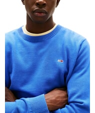 TOMMY HILFIGER TH JEANS Maglione a girocollo in cotone tempo blue - Maglie Uomo - 3