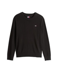 TOMMY HILFIGER TH JEANS Maglione a girocollo in cotone black - Maglie Uomo - 4