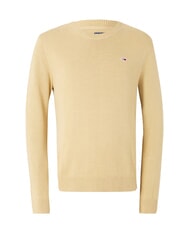 TOMMY HILFIGER TH JEANS Maglione a girocollo in cotone relic tan - Maglie Uomo - 4