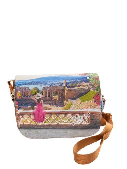 YESBAG Borsa a tracolla con flap taormina summer - Borse Donna