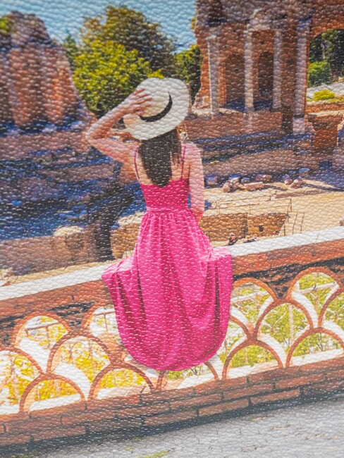 YESBAG Borsa a tracolla con flap taormina summer - Borse Donna