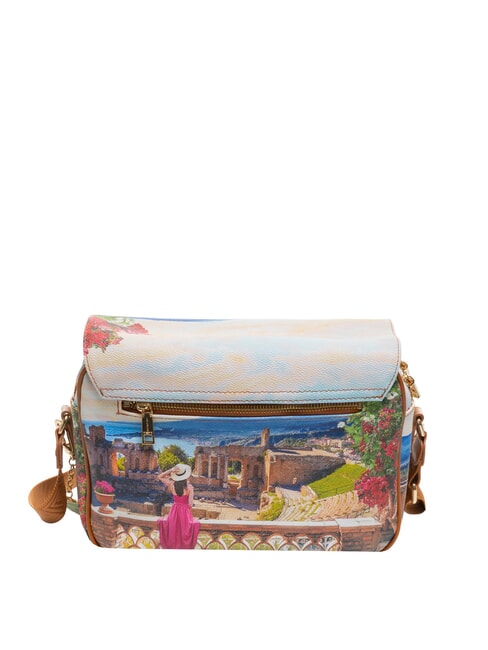 YESBAG Borsa a tracolla con flap taormina summer - Borse Donna