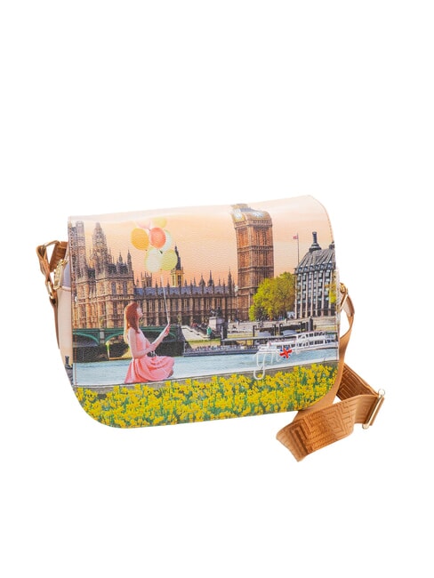 YESBAG Borsa a tracolla con flap yellow flower - Borse Donna