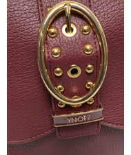 YNOT ROCKER Borsa shopping fibbia e borchiette wine - Borse Donna - 2