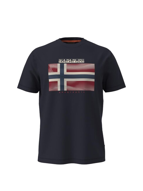 S-LARI T-Shirt in cotone blu marine - T-shirt Uomo