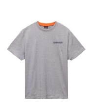 NAPAPIJRI S-SOVANA T-Shirt in cotone medium grey melange - T-shirt Uomo - 3