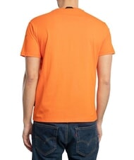 NAPAPIJRI S-BADGE T-Shirt in cotone orange red - T-shirt Uomo - 2