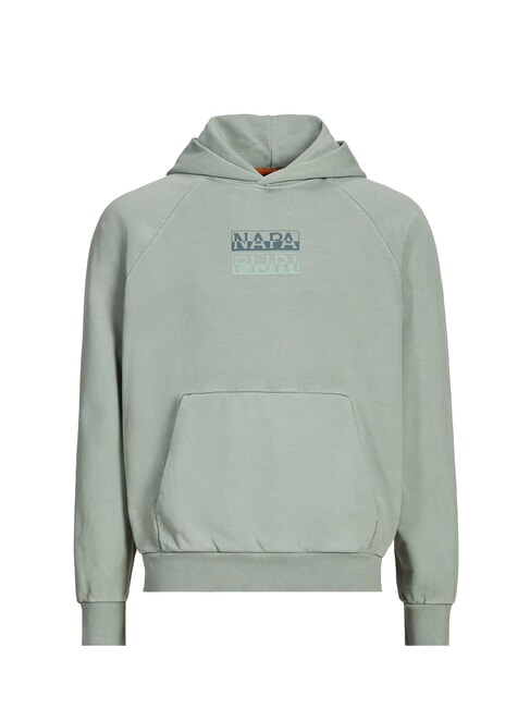 B-CORTONA Felpa con cappuccio green mil - Felpe Uomo