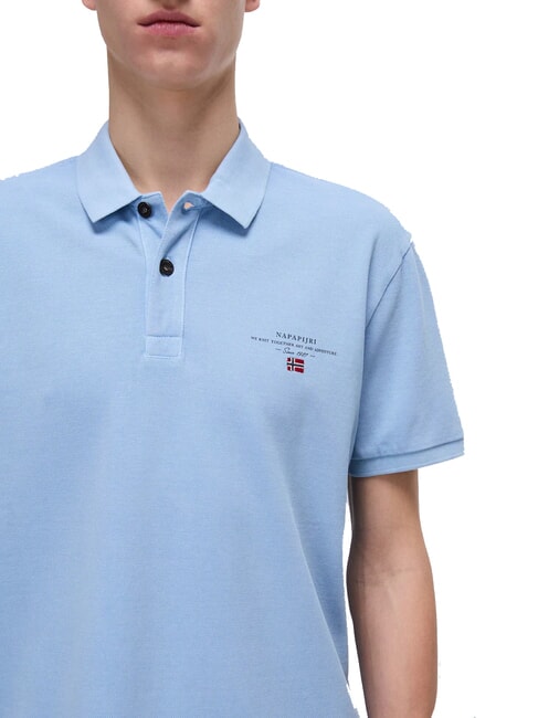 ELBAS JERSEY Polo cotone micrologo sparkly/petunia - Polo Uomo