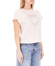 GUESS STARS T-shirt con stampa e borchiette delicate pink - T-shirt e Top Donna - 3