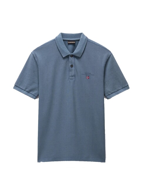 ELBAS JERSEY Polo cotone micrologo stormy weat - Polo Uomo