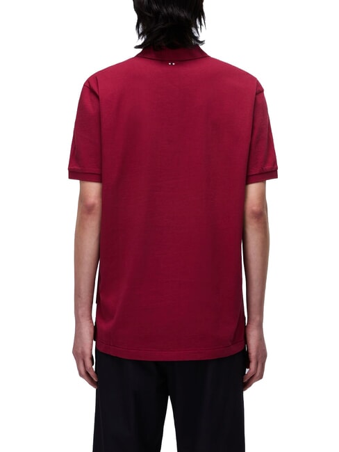ELBAS JERSEY Polo cotone micrologo tibetan red - Polo Uomo