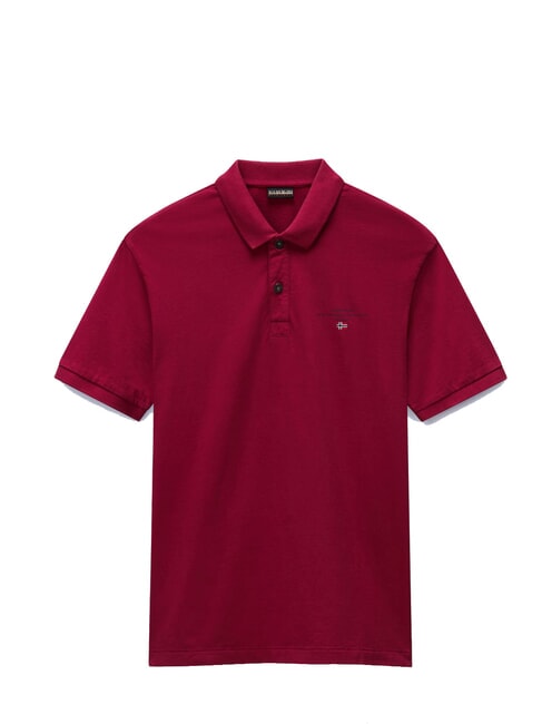 ELBAS JERSEY Polo cotone micrologo tibetan red - Polo Uomo