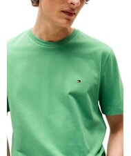 TOMMY HILFIGER TH T-shirt a maniche corte in cotone fort green - T-shirt Uomo - 3