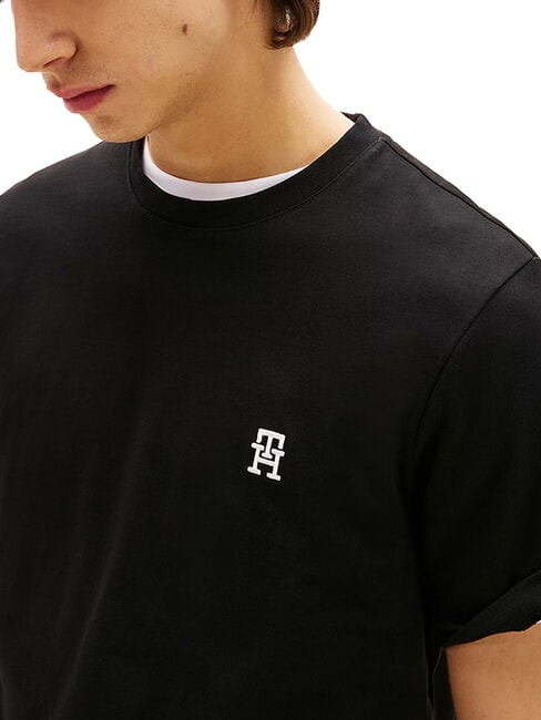 TH T-shirt monogram logo black - T-shirt Uomo