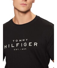 TOMMY HILFIGER TH T-shirt maniche corte in cotone black - T-shirt Uomo - 3