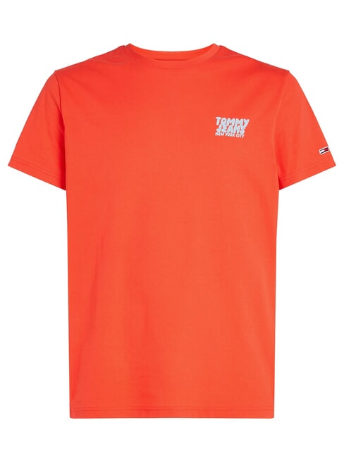 TH JEANS T-shirt a maniche corte bright vermillion - T-shirt Uomo