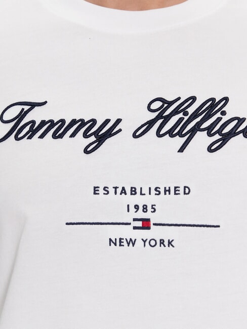 TH T-shirt maniche corte con ricami white - T-shirt Uomo