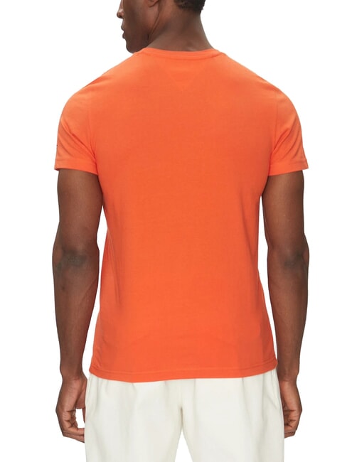 TH T-shirt manica corta stampa logo brilliant orange - T-shirt Uomo