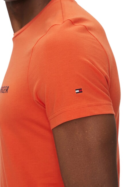 TH T-shirt manica corta stampa logo brilliant orange - T-shirt Uomo