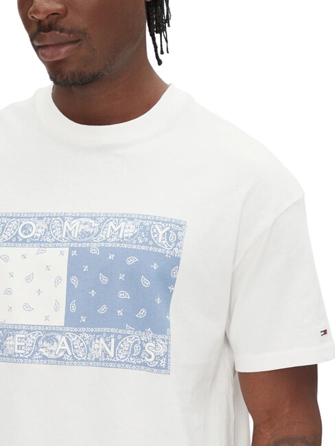 TH JEANS T-shirt manica corta maxi stampa ecru - T-shirt Uomo