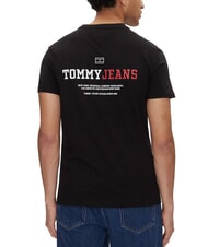 TOMMY HILFIGER TH JEANS T-shirt manica corta con stampa black - T-shirt Uomo - 2