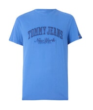TOMMY HILFIGER TH JEANS T-shirt maniche corte con ricamo tempo blue - T-shirt Uomo - 4