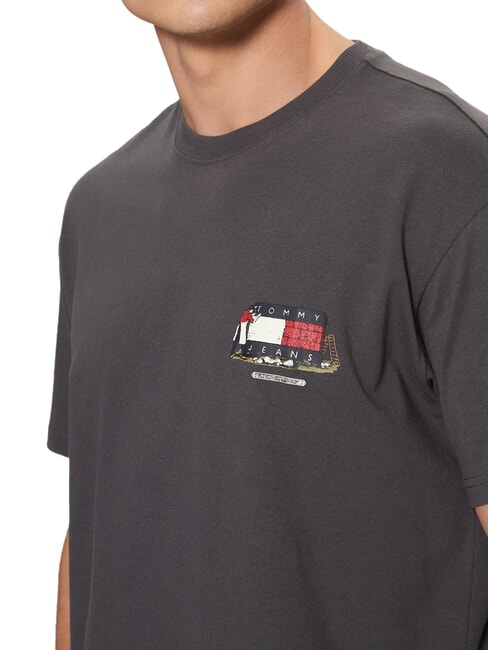 TH JEANS T-shirt maniche corte relaxed fit washed black - T-shirt Uomo