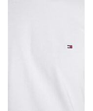 TOMMY HILFIGER TH T-shirt manica lunga cotone stretch white - T-shirt Uomo - 3
