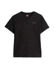 TOMMY HILFIGER TH JEANS T-shirt maniche corta stampa logo black - T-shirt Uomo - 4