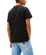 TOMMY HILFIGER TH JEANS T-shirt maniche corta stampa logo black - T-shirt Uomo - 2