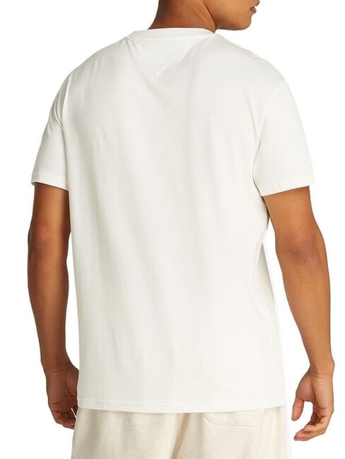 TH JEANS T-shirt a maniche corte in cotone ecru - T-shirt Uomo