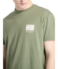 TOMMY HILFIGER TH JEANS T-shirt a maniche corte in cotone aruba green - T-shirt Uomo - 3