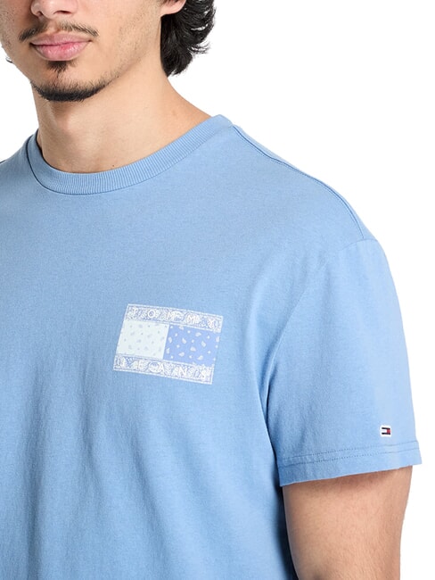 TH JEANS T-shirt stampa bandiera paisley colorado blue - T-shirt Uomo