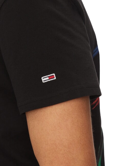 TH JEANS T-shirt manica corta loghi multicolor black - T-shirt Uomo