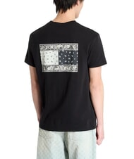 TOMMY HILFIGER TH JEANS T-shirt stampa bandiera paisley black - T-shirt Uomo - 2