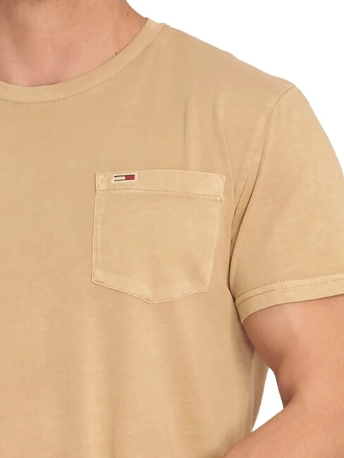 TH JEANS T-shirt a maniche corte con taschino relic tan - T-shirt Uomo