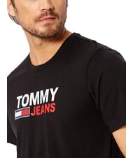 TOMMY HILFIGER TH JEANS T-shirt maniche corte con stampa black - T-shirt Uomo - 3