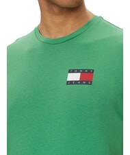 TOMMY HILFIGER TH JEANS T-shirt maniche corte stampa logo coastal green - T-shirt Uomo - 3