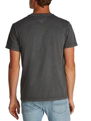 TH JEANS T-shirt a maniche corte con taschino washed black - T-shirt Uomo