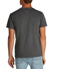 TOMMY HILFIGER TH JEANS T-shirt a maniche corte con taschino washed black - T-shirt Uomo - 2