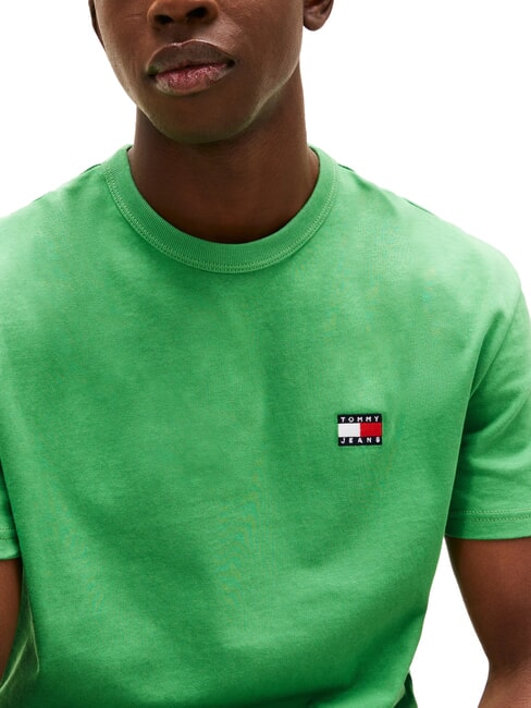 TH JEANS T-shirt maniche corte ricamo logo coastal green - T-shirt Uomo